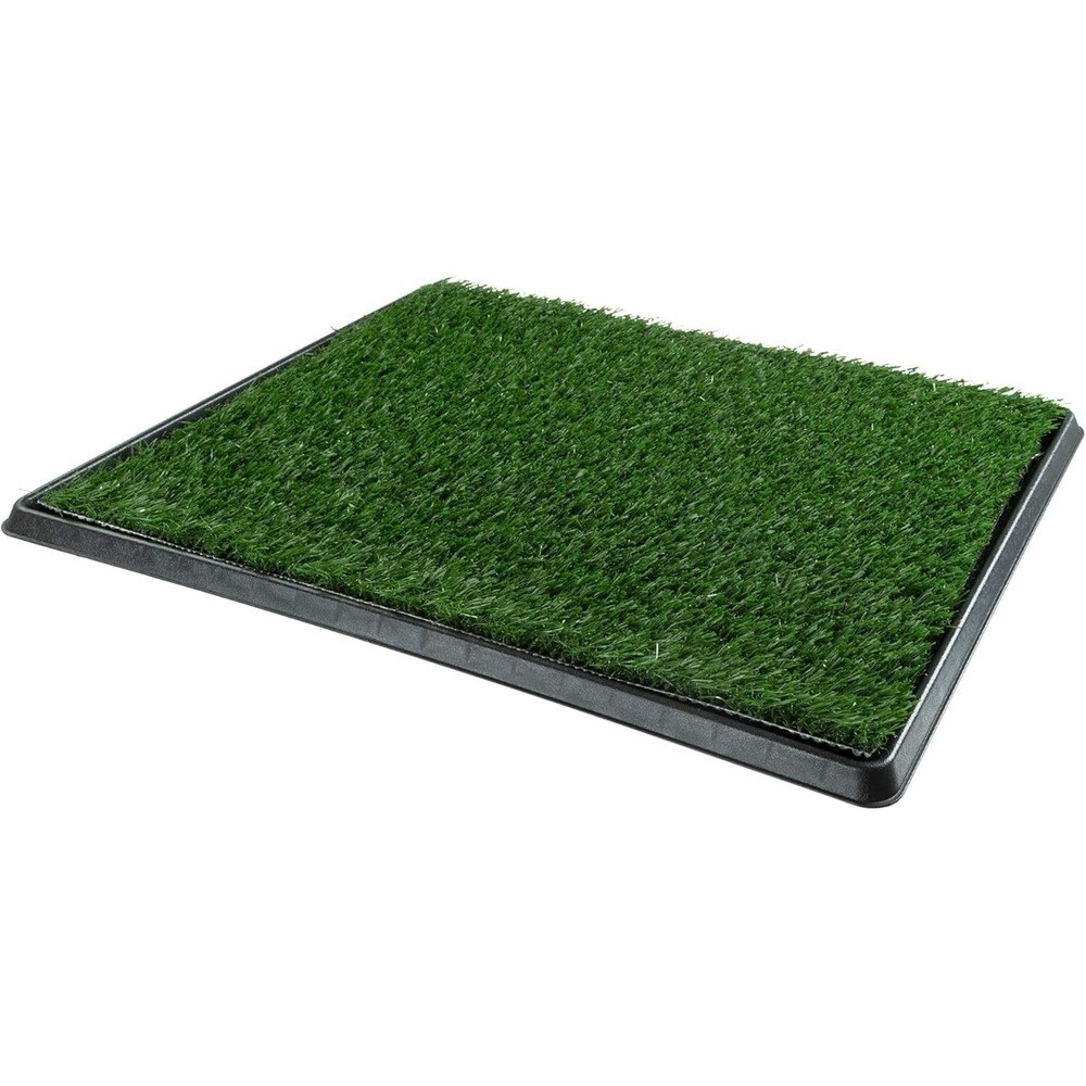 Dog Pad Tray Artificial Grass Patch 20"W x 30"L Puppy Potty Training Tray